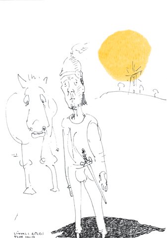 The Rueful Knight (illustration from the book "The Limonas Period")