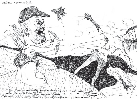Cupid Hunting (illustration from the book "The Limonas Period")